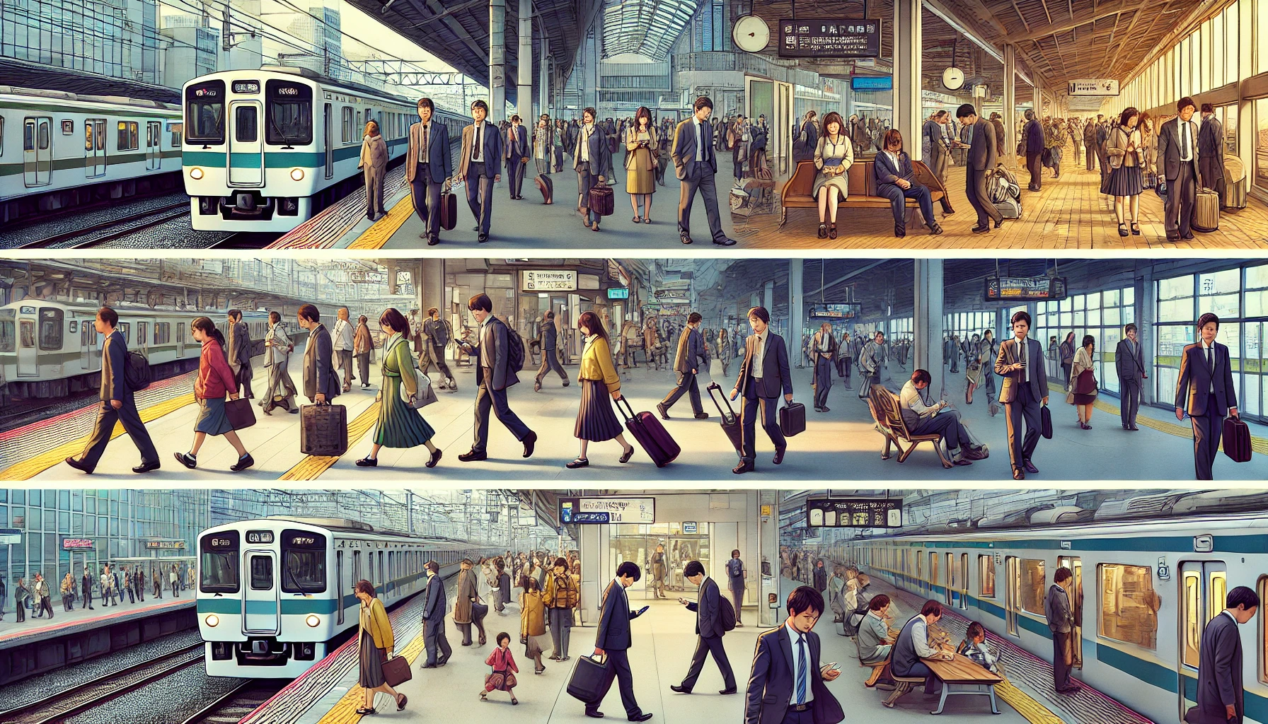 People-Watching in a Train Station