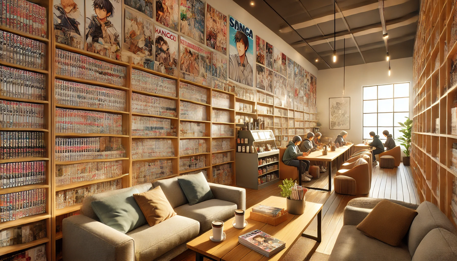 Visiting a Manga Cafe